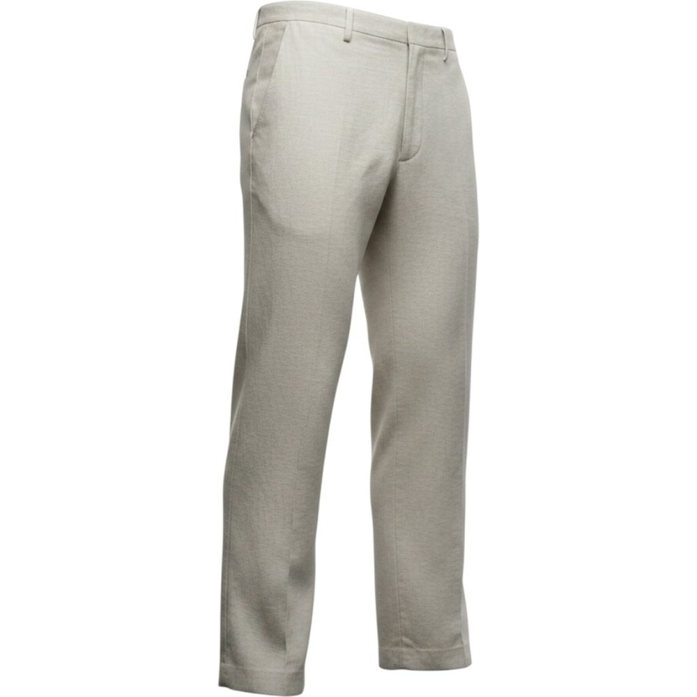 Claiborne Mens Linen Cotton Blend Flat Front Trousersโ Pants Off White 34x30